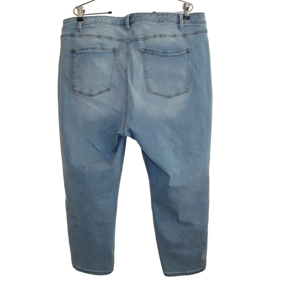 Talbots 18W Jeans Jegging Crop Skinny High Waist Augustine Wash Slimming Stretch
